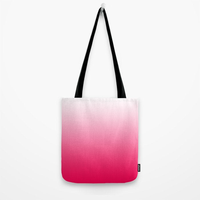 White and Warm Pink Gradient 045 Tote Bag Gallery Image 2