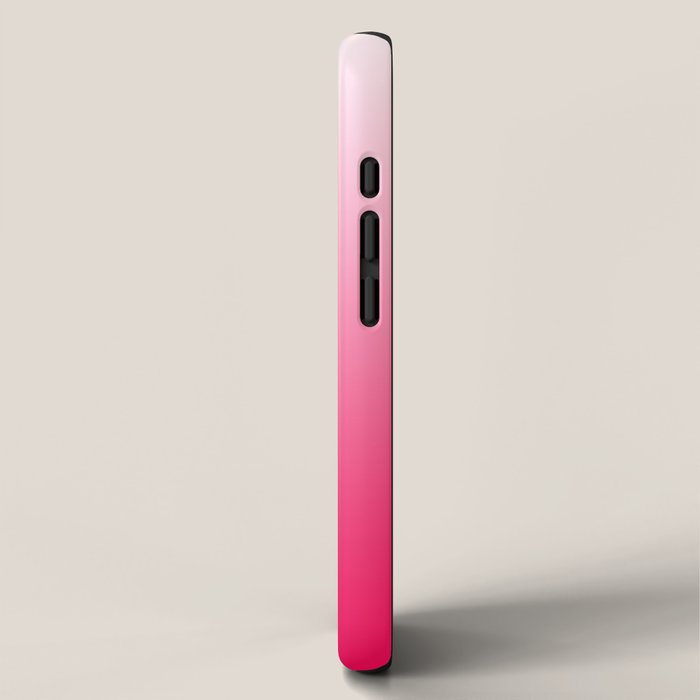 White and Warm Pink Gradient 045 iPhone Case Gallery Image 2