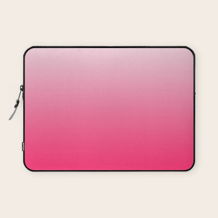 White and Warm Pink Gradient 045 Laptop Sleeve Gallery Image 1
