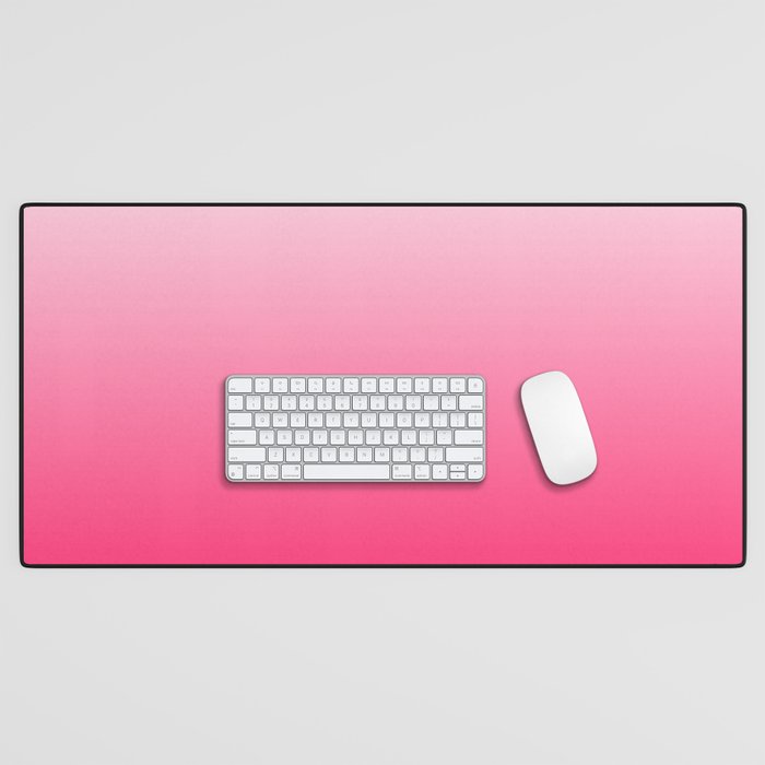 White and Warm Pink Gradient 045 Desk Mat Gallery Image 1