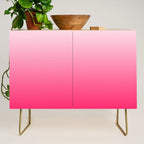White and Warm Pink Gradient 045 Credenza Gallery Image 1