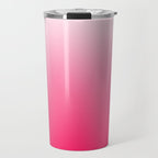 White and Warm Pink Gradient 045 Travel Mug Gallery Image 1