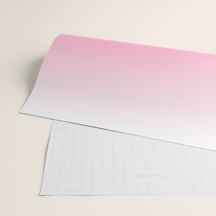 White and Warm Pink Gradient 045 Wrapping Paper Gallery Image 2