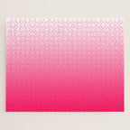 White and Warm Pink Gradient 045 Jigsaw Puzzle Gallery Image 1
