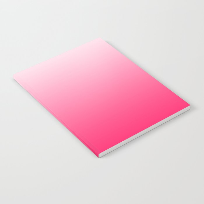 White and Warm Pink Gradient 045 Notebook Gallery Image 1