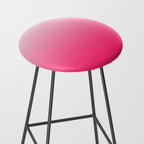 White and Warm Pink Gradient 045 Stool Gallery Image 2