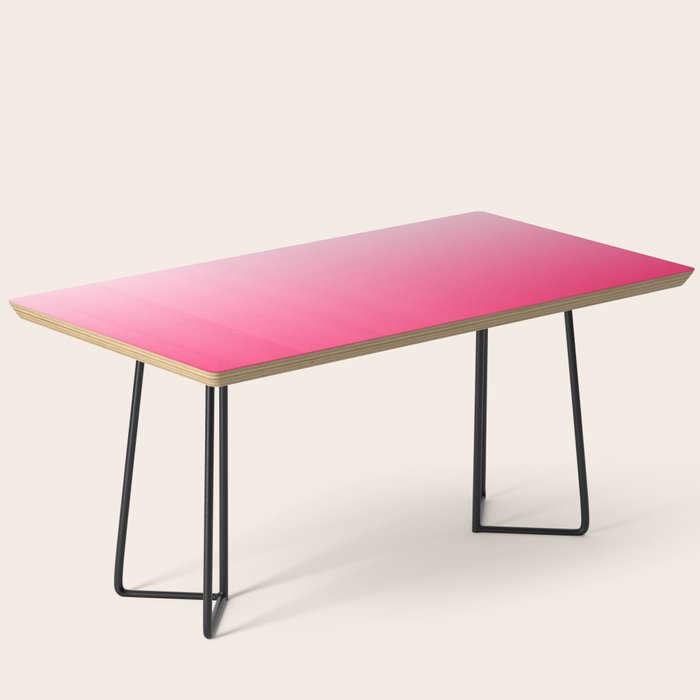 White and Warm Pink Gradient 045 Coffee Table Gallery Image 1
