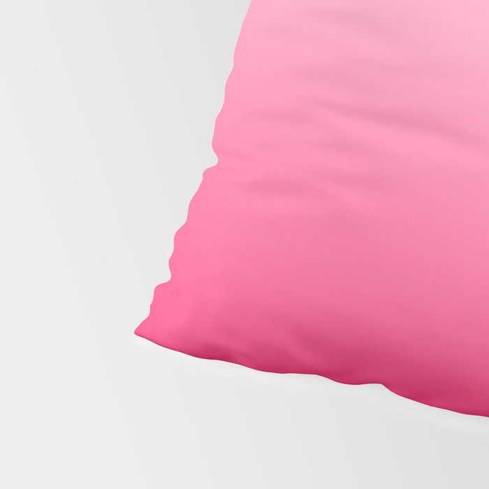 White and Warm Pink Gradient 045 Pillow Sham Gallery Image 4