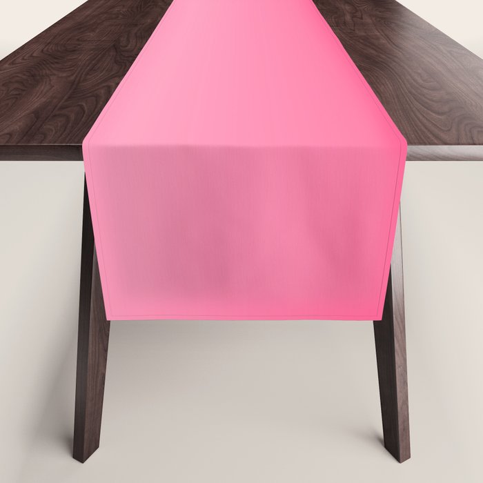 White and Warm Pink Gradient 045 Table Runner Gallery Image 1