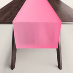 White and Warm Pink Gradient 045 Table Runner Gallery Image 1
