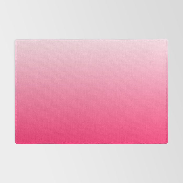 White and Warm Pink Gradient 045 Rug Gallery Image 2