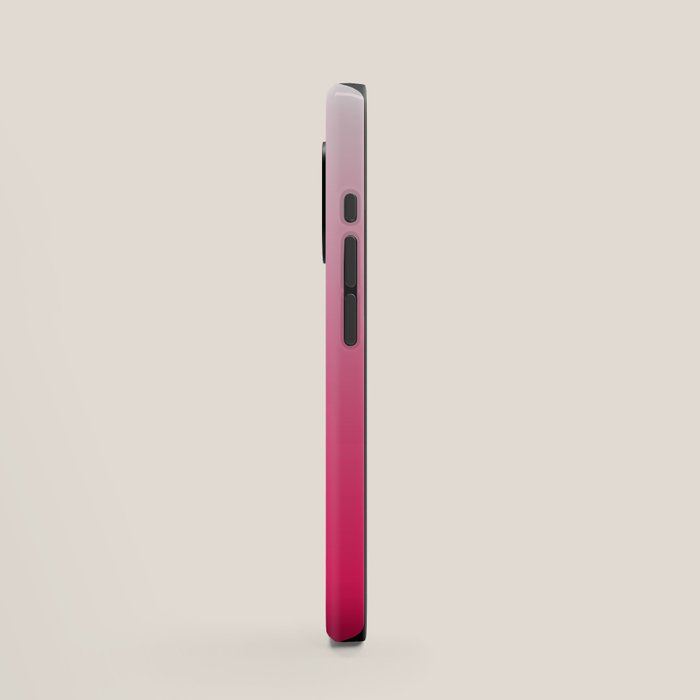 White and Warm Pink Gradient 045 iPhone Case Gallery Image 2
