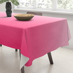 White and Warm Pink Gradient 045 Tablecloth Gallery Image 3