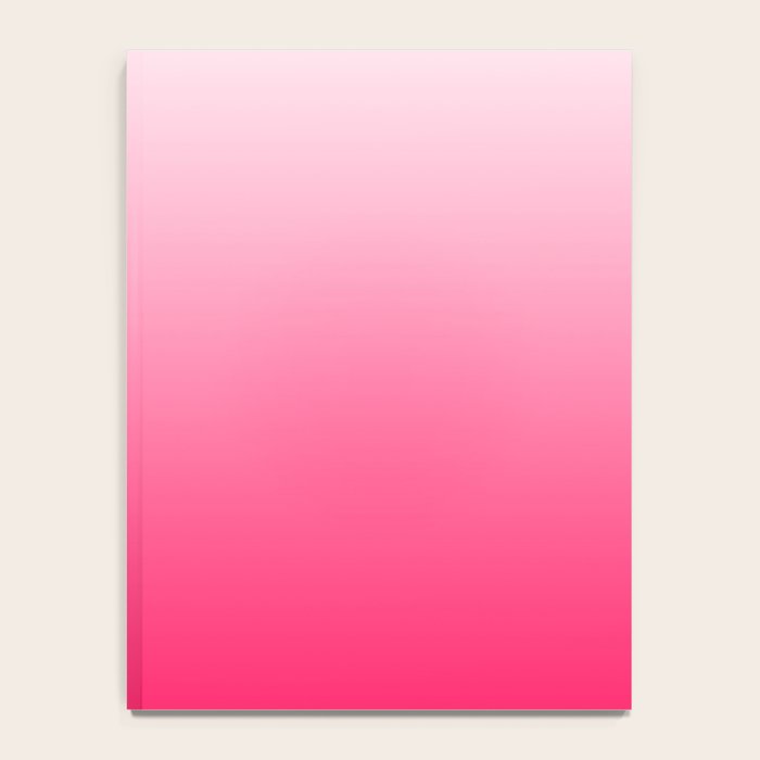 White and Warm Pink Gradient 045 Notebook Gallery Image 4