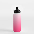 White and Warm Pink Gradient 045 Water Bottle Gallery Image 2