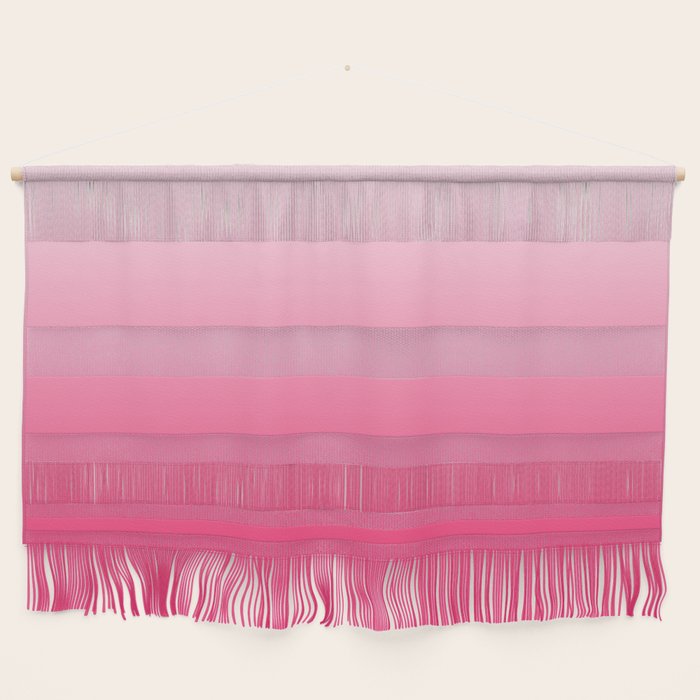 White and Warm Pink Gradient 045 Wall Hanging Gallery Image 1