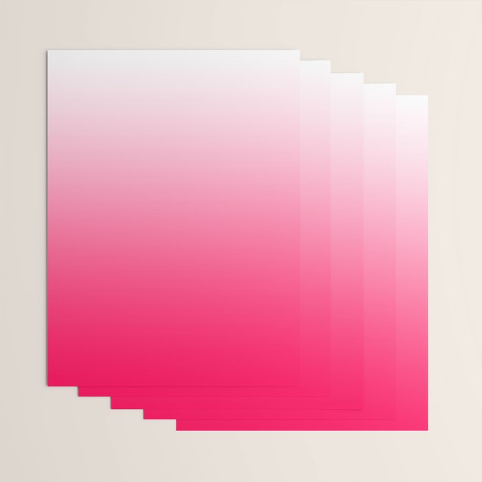 White and Warm Pink Gradient 045 Wrapping Paper Gallery Image 3