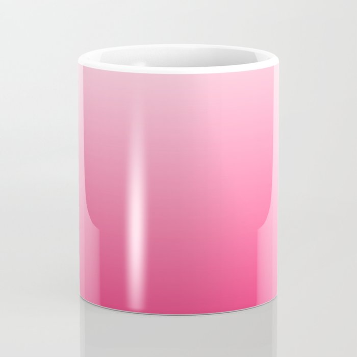 White and Warm Pink Gradient 045 Coffee Mug Gallery Image 4