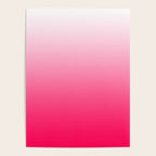 White and Warm Pink Gradient 045 Poster Gallery Image 4