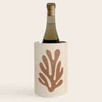 Coral Leaf: Matisse Taupe Brown Edition Wine Chiller Gallery Image 1