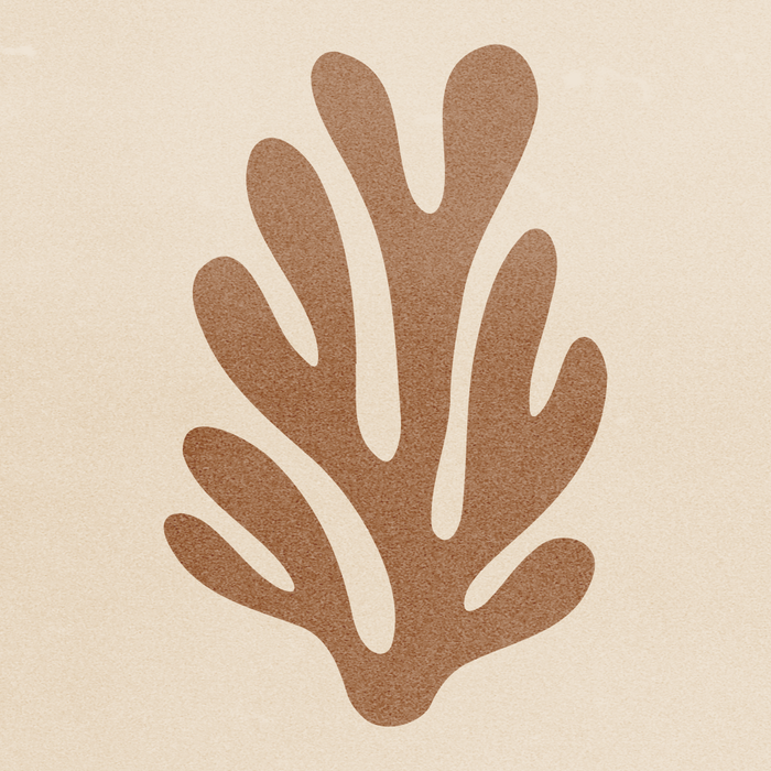 Coral Leaf: Matisse Taupe Brown Edition Coffee Mug Gallery Image 2