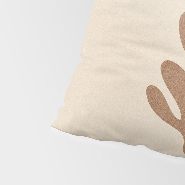 Coral Leaf: Matisse Taupe Brown Edition Pillow Sham Gallery Image 4