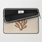 Coral Leaf: Matisse Taupe Brown Edition Laptop Sleeve Gallery Image 2