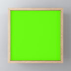 fluorescent neon green Mini Art Print Gallery Image 1