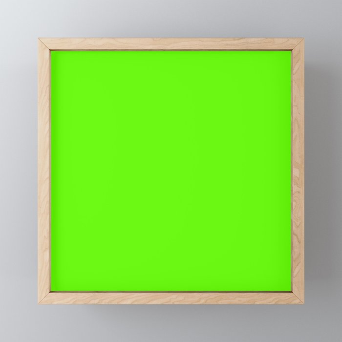 fluorescent neon green Mini Art Print Gallery Image 1