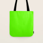 fluorescent neon green Tote Bag Gallery Image 1
