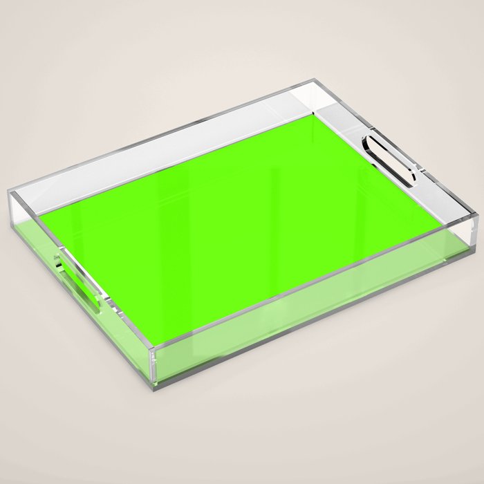 fluorescent neon green Acrylic Tray Gallery Image 1