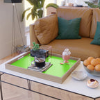 fluorescent neon green Serving Tray Gallery Image 2