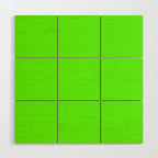 fluorescent neon green Wood Wall Art Gallery Image 1