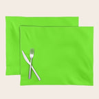 fluorescent neon green Placemat Gallery Image 1