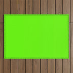 fluorescent neon green Outdoor Rug Gallery Image 1