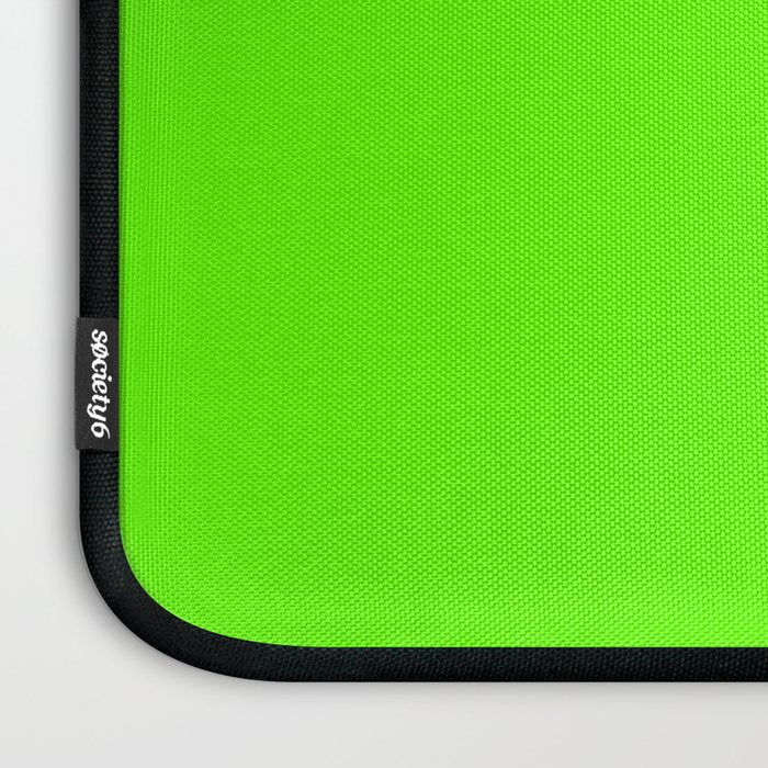 fluorescent neon green Laptop Sleeve Gallery Image 3