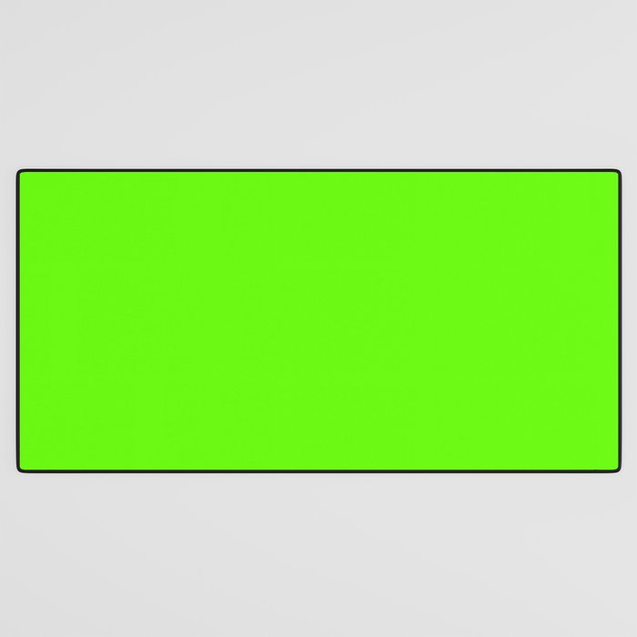 fluorescent neon green Desk Mat Gallery Image 3