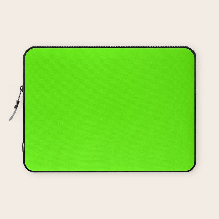 fluorescent neon green Laptop Sleeve Gallery Image 1