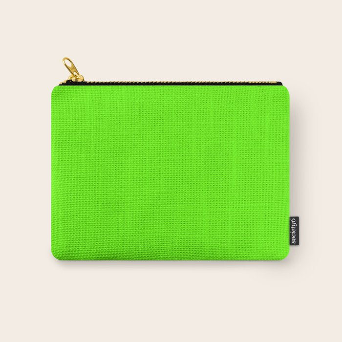 fluorescent neon green Carry All Pouch Gallery Image 1
