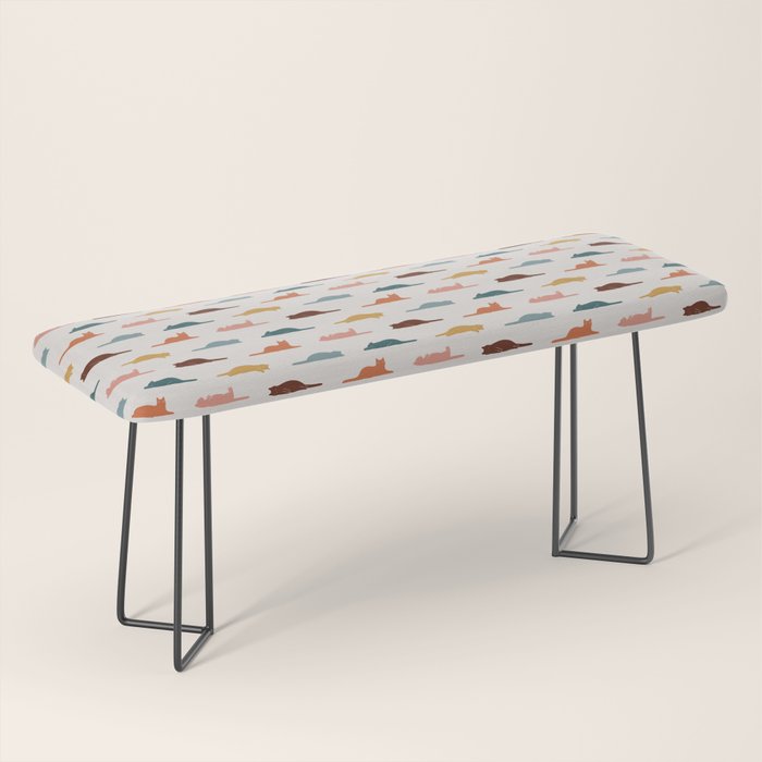 Lazy Cat Pattern Bench Gallery Image 1