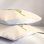 Rainbow colored dinosaur (stegosaurus) Pillow Sham Gallery Image 3