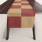 Wheatberry x Rust Mixed Checker Table Runner Gallery Image 1