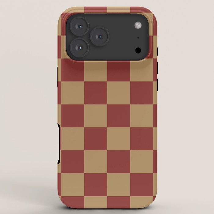 Wheatberry x Rust Mixed Checker iPhone Case Gallery Image 8