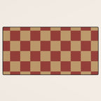 Wheatberry x Rust Mixed Checker Desk Mat Gallery Image 3