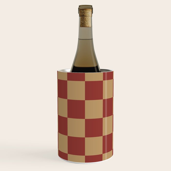 Wheatberry x Rust Mixed Checker Wine Chiller Gallery Image 1