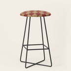Wheatberry x Rust Mixed Checker Stool Gallery Image 1