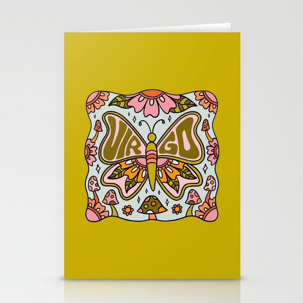 Virgo Butterfly Stationery Card Gallery Image 2