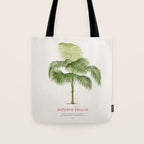 Palmiteiro palm tree scientific art Tote Bag Gallery Image 1