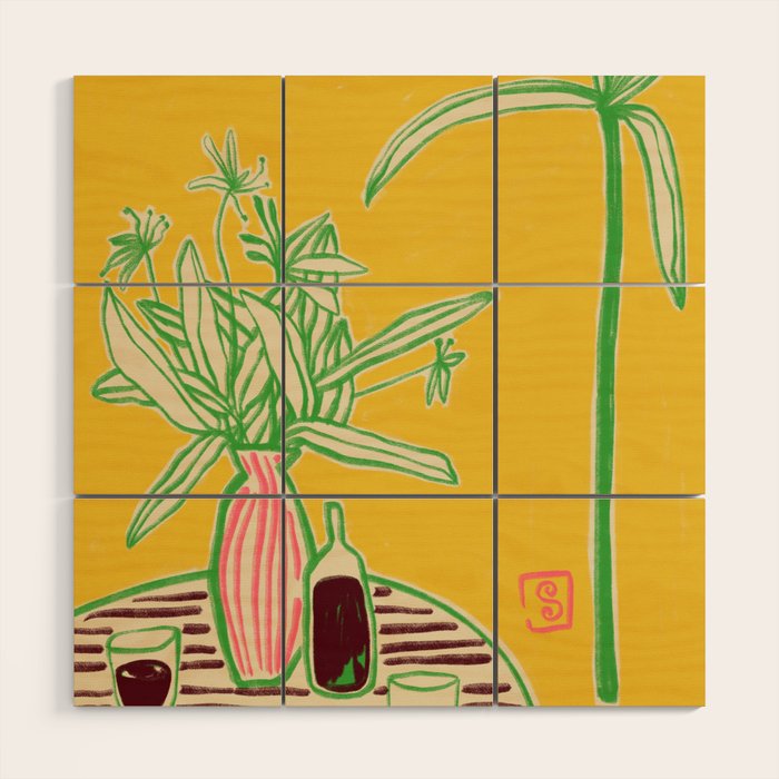 CONVERSATION BY THE SEA Wood Wall Art Gallery Image 1