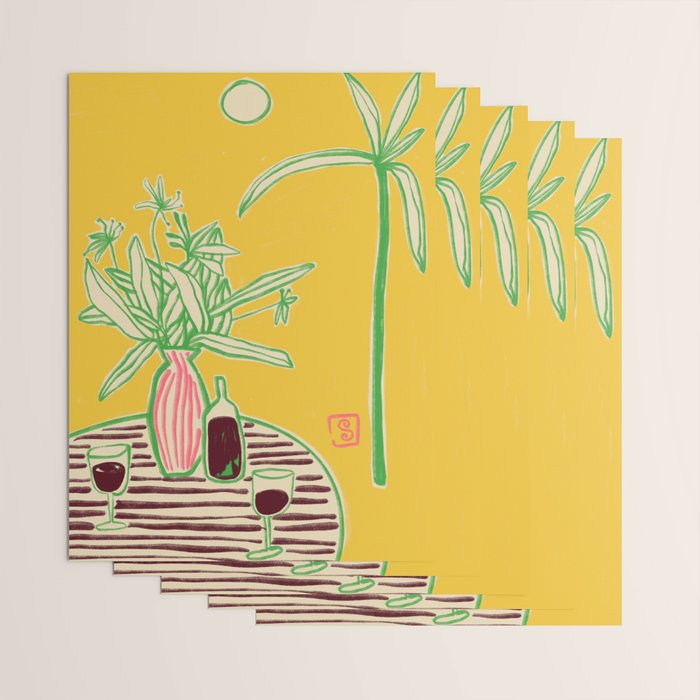 CONVERSATION BY THE SEA Wrapping Paper Gallery Image 3